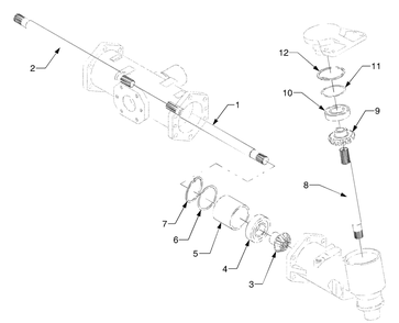Part Location Diagram of DD-T2630-43241 Cub Cadet Gear, 11 Bevel